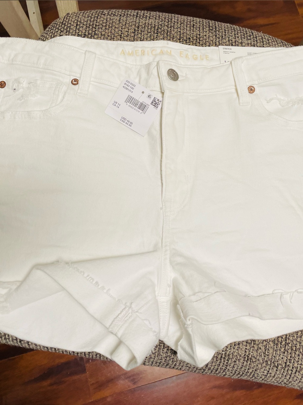 American Eagle Outfitters White High-Rise Stretch Women's Jeans